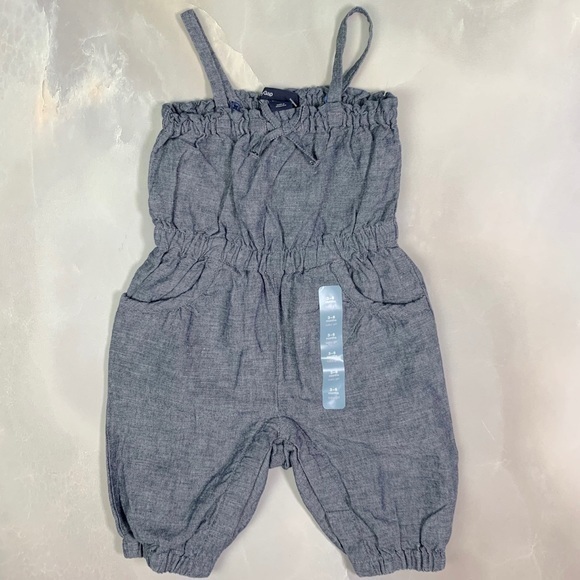 Baby Gap Chambray Jumpsuit - Picture 1 of 8